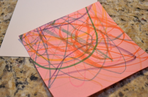 cutout drawing card