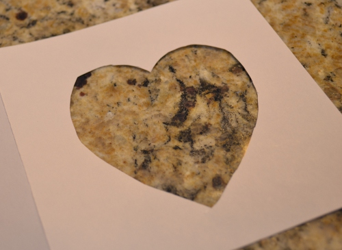 heart cutout card