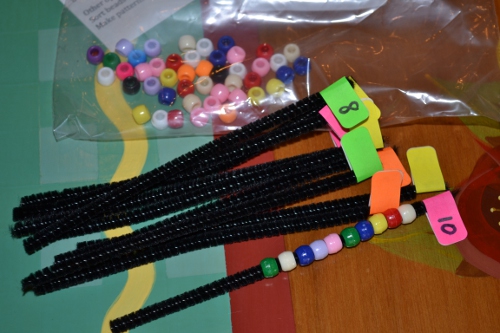 pipe cleaner counting game