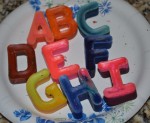 finished recycled crayons