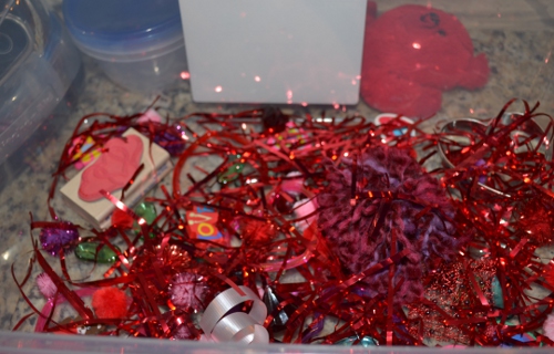 valentine sensory box