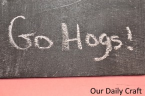homemade chalkboard