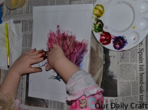 fingerpaint tree