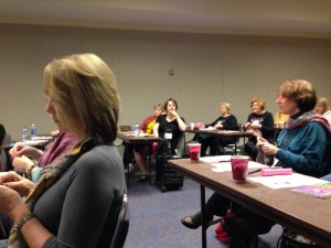 This is how knitters take a class.
