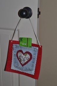 jeans heart pocket