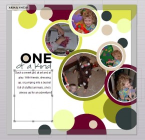 software template page