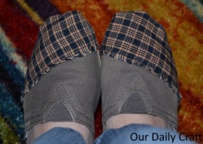 toms recovered with fabric