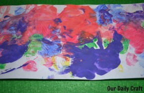 finished painted paper