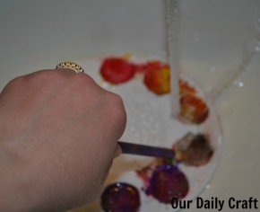 cleaning paint palette
